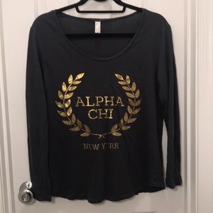 Alpha chi omega (AXO) medium size long sleeve tee